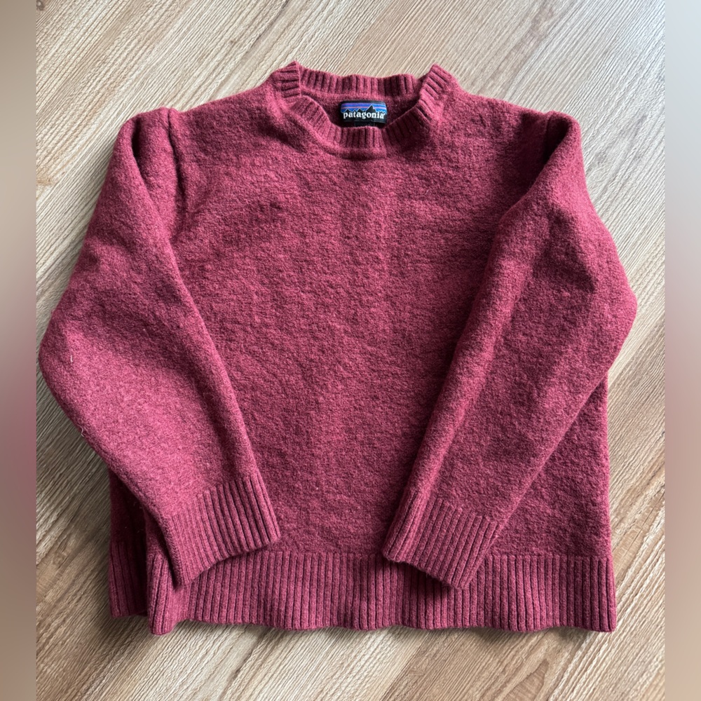 Patagonia Women's Burgundy Wool Sweater